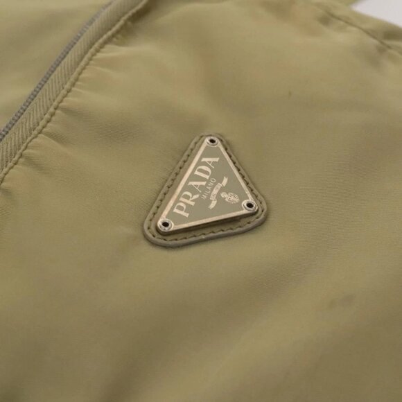 PRADA Backpack Nylon Khaki Silver Auth bs27513 main image 15